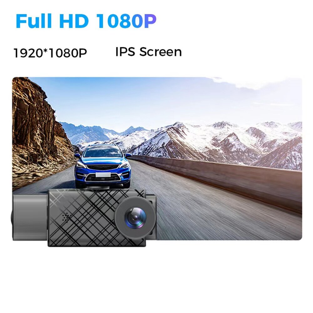 1080P Front & Rear 170° Car Driving Recorder Auto Dash Cam WIFI Three -lens 2 Inch Video Recording DVR Camera