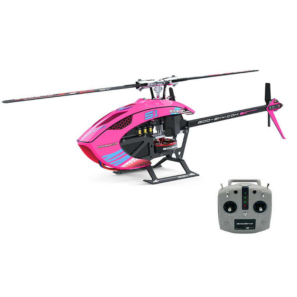 GOOSKY S1 6CH 3D Aerobatic Dual Brushless Direct Drive Motor RC Helicopter BNF with GTS Flight Control System/RTF
