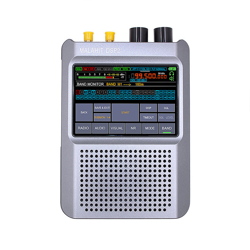 2nd Upgraded Generation Malahit-DSP2 SDR Radio Receiver 10kHz-380MHz 404MHz-2GHz Built-in 5000mAh Battery