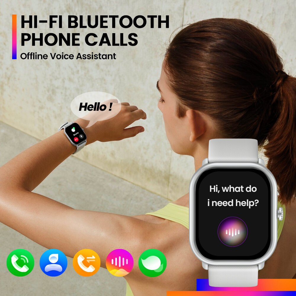 [World Premiere]New Zeblaze GTS 3 Pro Ultra-big HD 415*505pixels AMOLED Screen HiFi Bluetooth Phone Calls Health and Fitness Tracking Smart Watch