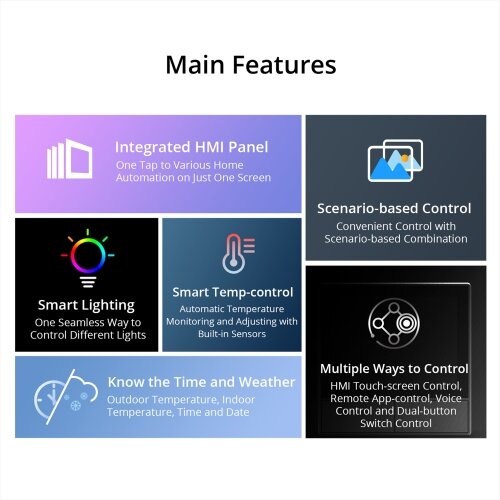 SONOFF NSPanel Smart Scene Wall Switch EU US Wifi Smart Thermostat Display Switch All-in-One Control for Alexa Google Home