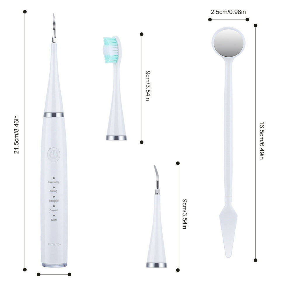 IPX6 Professional Ultrasonic Electric Teeth Cleaner Household Remove Calculus Oral Care Teeth Scaling Dental Instrument