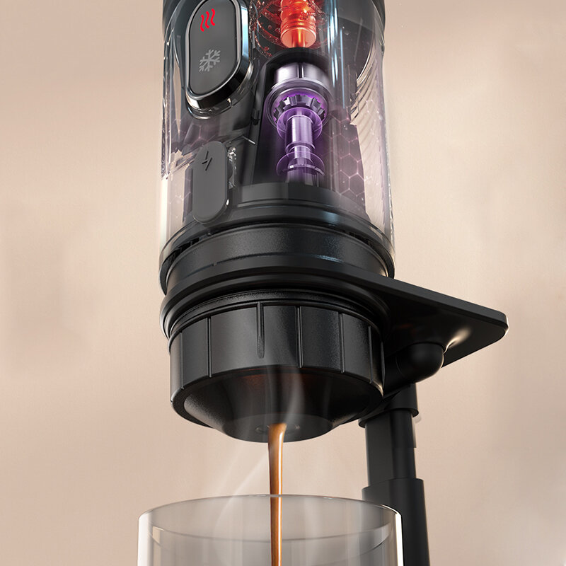 [EU Direct] HiBREW H4A portable coffee machine for car & home DC12V expresso coffee maker fit Nexpresso Dolce Pod capsule coffee powder