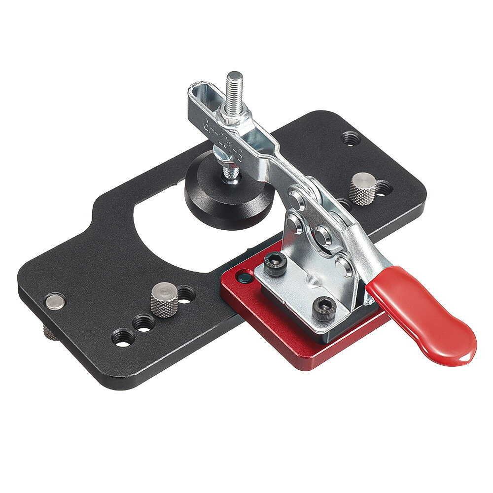 ENJOYWOOD VEIKO SERIES Aluminum Alloy 35MM Hinge Boring Hole Drill Guide Hinge Jig with Clamp For Woodworking Cabinet Door Installation
