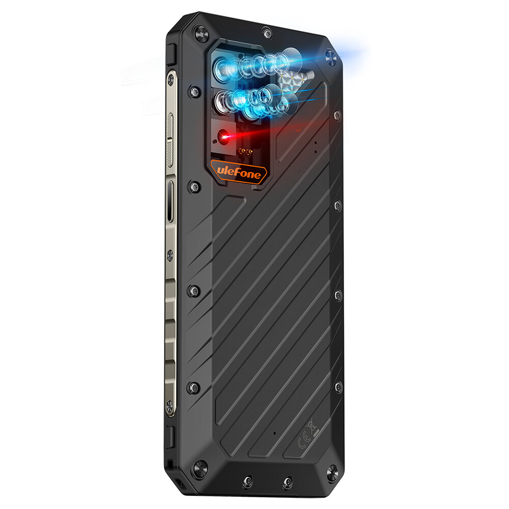 Ulefone Power Armor 18T Ultra 5G Thermal Imaging Camera Dimensity 7050 24GB 512GB 108MP Camera NFC 6.58 inch 120Hz 9600mAh 66W Fast Charge Wireless Charge IP68 IP69K Waterproof Rugged Smartphone