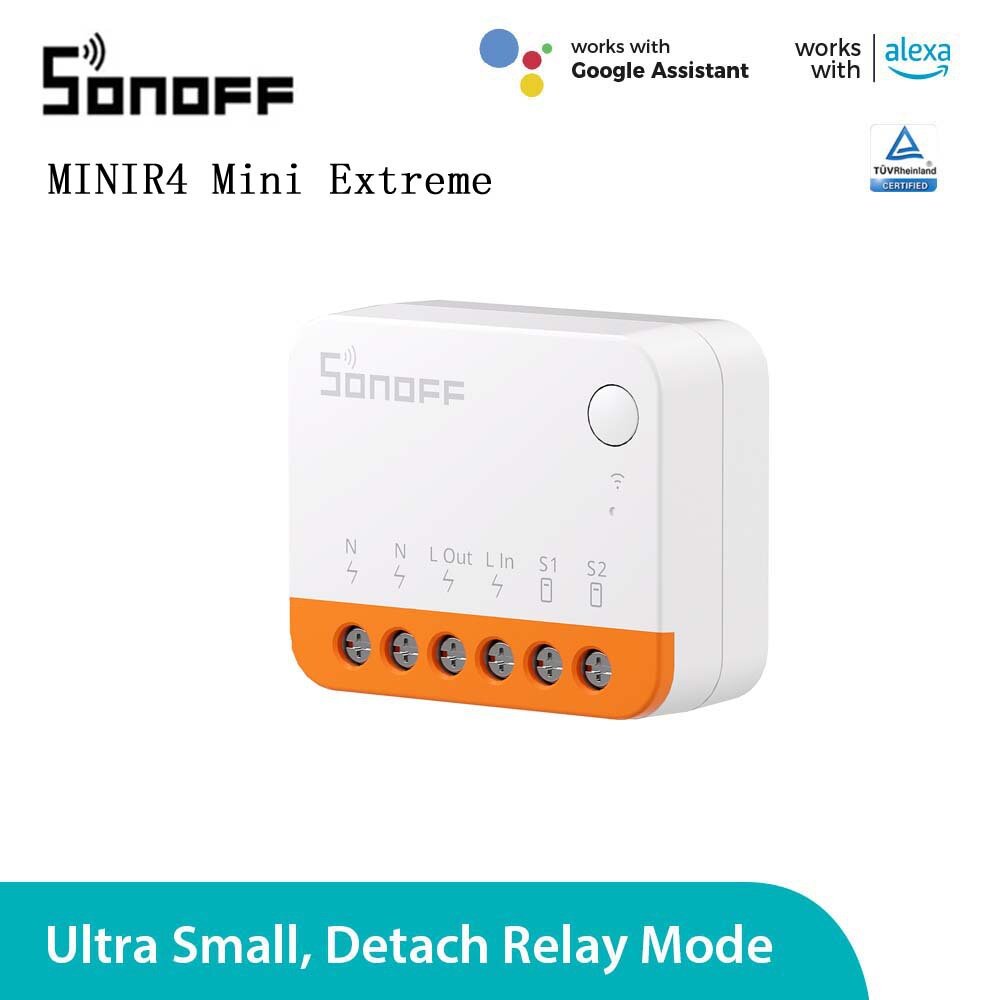 SONOFF MINI R4 Wifi Switch Module Smart Wi-Fi Two Way Switch Smart Home Works R5 S-MATE Wireless Control Alexa Google Home
