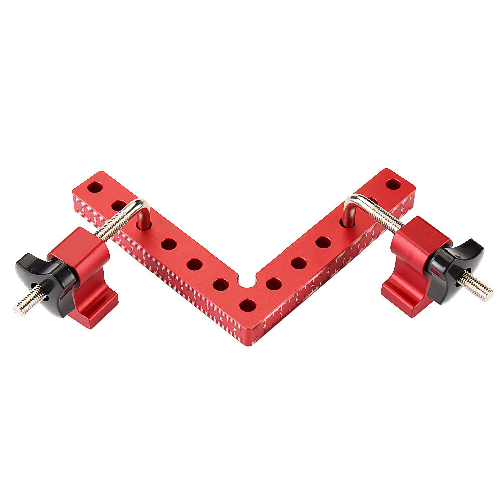 VEIKO 2 Set Woodworking Precision Clamping Square L-Shaped Auxiliary Fixture Splicing Board Carpenter Square Ruler Woodworking Tool