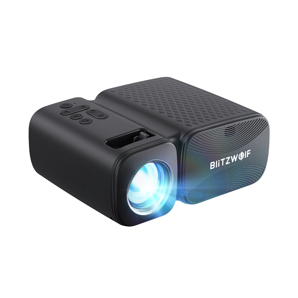BlitzWolf® BW-V3 Mini LED Projector 5G-WIFI Screen Mirroring Wireless 1080P Supported Bluetooth 5.0 250 ANSI Lumens Portable Outdoor Movie EU Plug