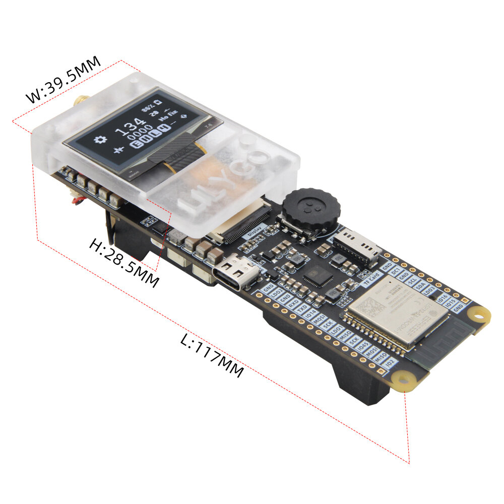 LILYGO® T-TWR Plus ESP32-S3 Walkie-Talkie Development Board OpenEdition Integrated WIFI Bluetooth GPS OLED SA868 TF Card Battery