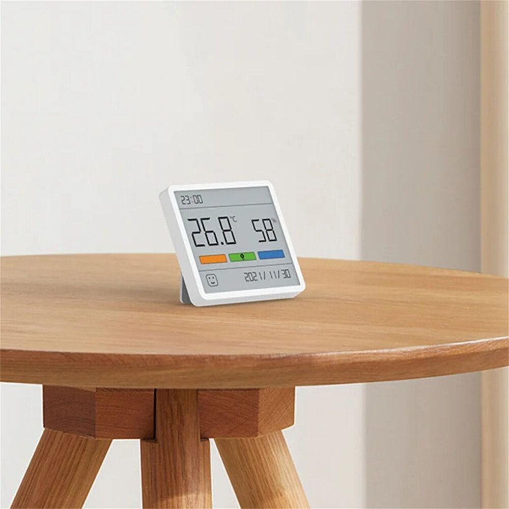 2Pcs Xiaomi DUKA Atuman TH1 Temperature Humidity Meter LCD Digital Thermometer Hygrometer Sensor Gauge Weather Station Clock Home Indoor Use