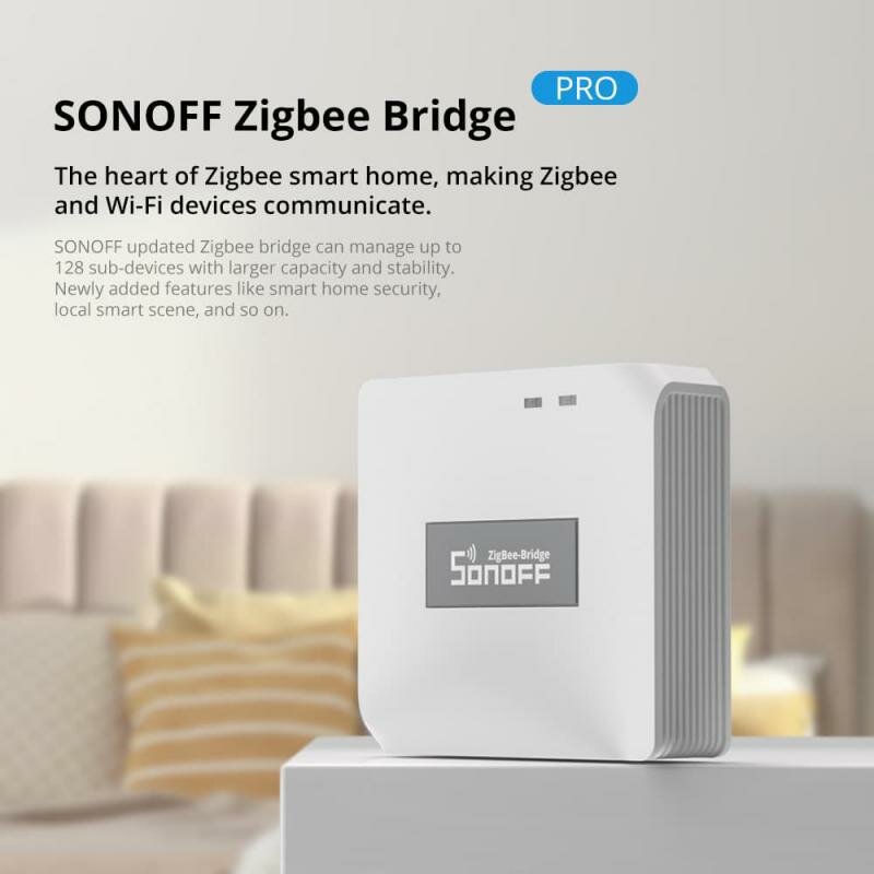 SONOFF ZB Bridge Pro Smart Home Zigbe 3.0 Bridge-P Remote Control ZigBe Wi-Fi Devices On APP Works With Alexa Hey Google