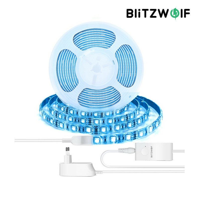 BlitzWolf® BW-LT11 2M/5M Smart APP Control RGBW LED Light Strip Kit Work With Amazon Alexa Google Assistant Christmas Decorations Clearance Christmas Lights