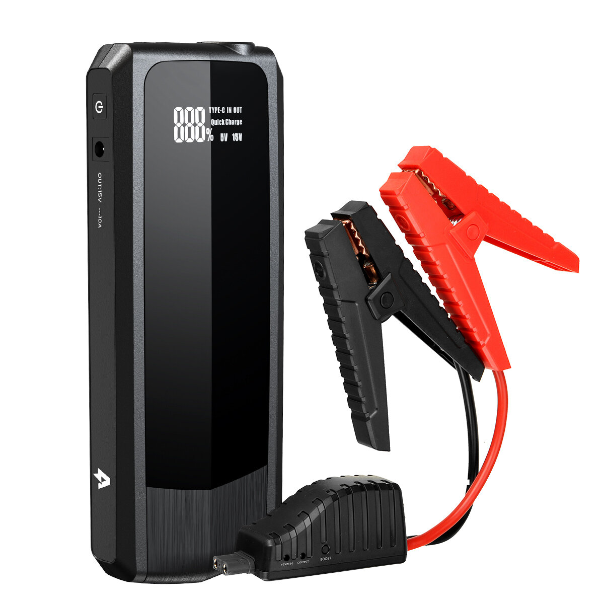 Andeman 2000A 20000mAh Car Jump Starter with 18W PD USB LED Flashlight LCD Display Emergency Battery Booster