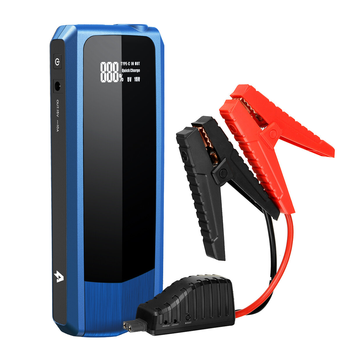 Andeman 2000A 20000mAh Car Jump Starter with 18W PD USB LED Flashlight LCD Display Emergency Battery Booster
