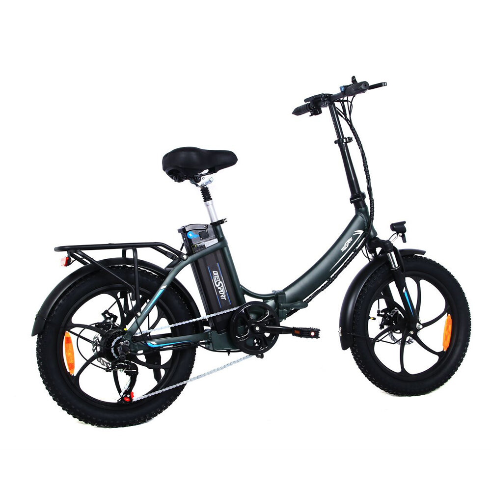 [EU DIRECT] ONESPORT OT16 Electric Bike 48V 15Ah Battery 350W Motor 20*3.0inch Fat Tires 100-130KM Max Mileage 120KG Max Load Folding Electric Bicycle