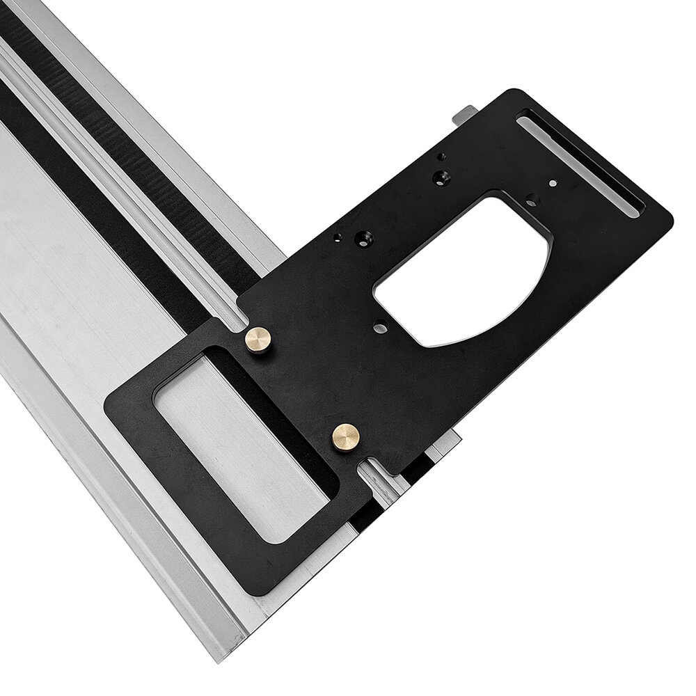 ENJOYWOOD Aluminum Alloy Track Saw Square Guide Rail Angle Stop Woodworking 90 Degree Right Angle Guide Plate Square Cutting Everytime for Makita / Festool