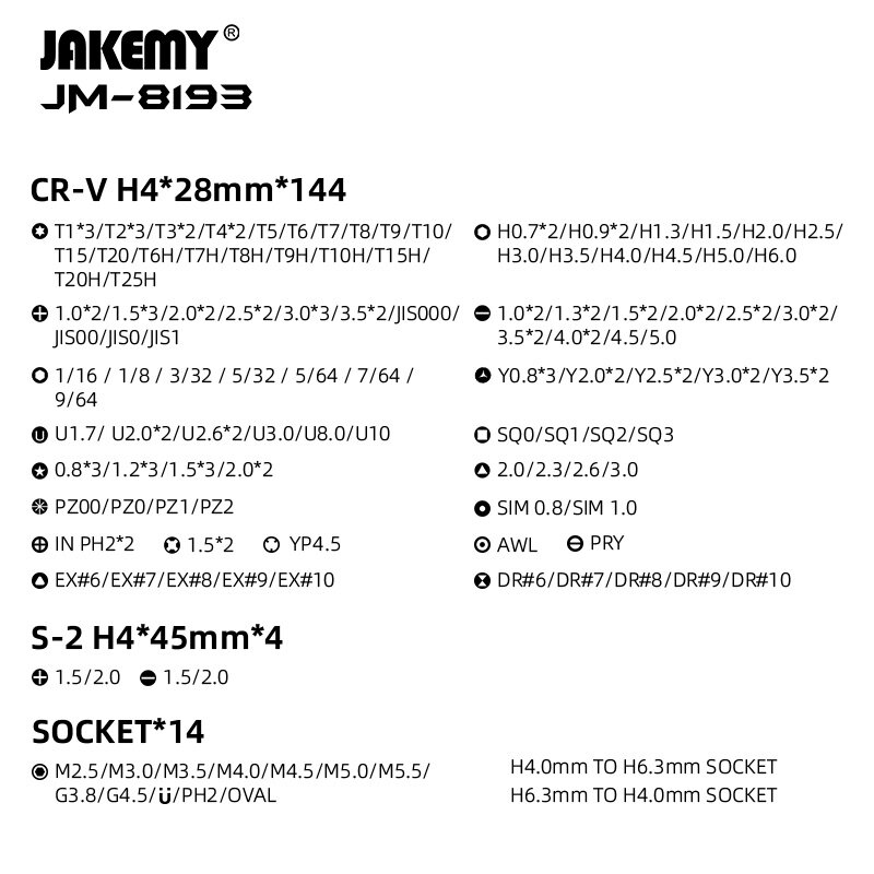 JM-8193 3.7V 3 Speed Electric Screwdriver Kit Mini Container Multifunctional 500mAh Battery Multi-bit Portable Utility for Easy DIY Tasks