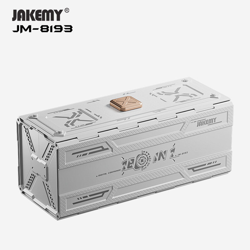 JM-8193 3.7V 3 Speed Electric Screwdriver Kit Mini Container Multifunctional 500mAh Battery Multi-bit Portable Utility for Easy DIY Tasks