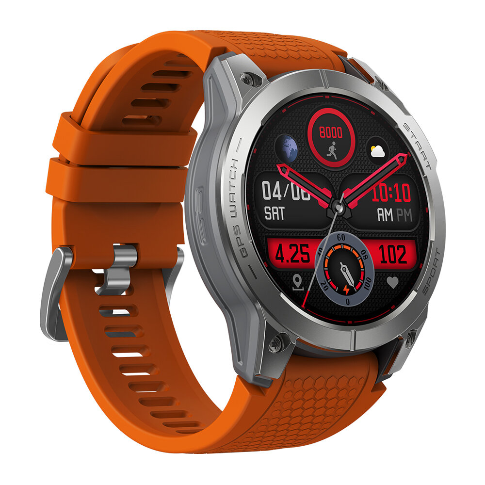 [Flagship 2023] Zeblaze Stratos 3 Premium GPS Smart Watch 1.43 inch Ultra 466*466 Pixels HD AMOLED Display Built-in GPS Hi-Fi Bluetooth Phone Calls BT5.3 IP68 Waterproof Smart Watch