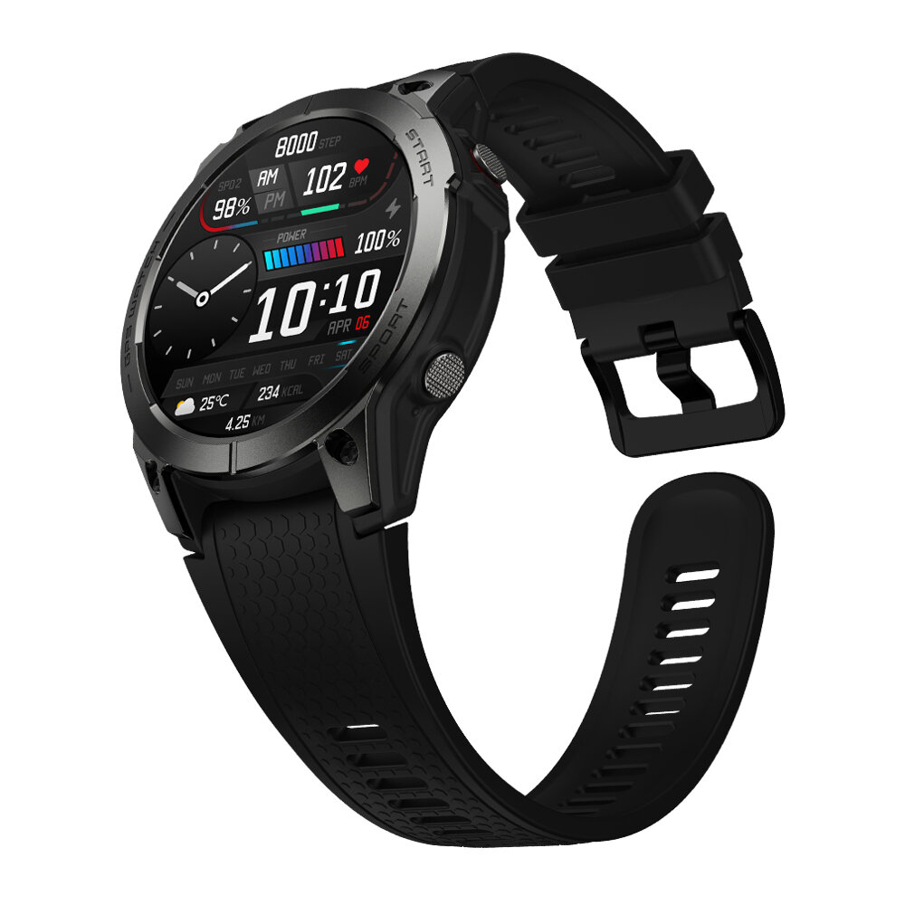 [Flagship 2023] Zeblaze Stratos 3 Premium GPS Smart Watch 1.43 inch Ultra 466*466 Pixels HD AMOLED Display Built-in GPS Hi-Fi Bluetooth Phone Calls BT5.3 IP68 Waterproof Smart Watch