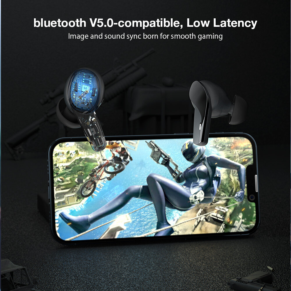 [Triple Dynamic] BlitzWolf® BW-FYE15 TWS bluetooth Earphone HiFi Stereo Bass Low Latency Smart Touch HD Calls Waterproof Sports Headphone Headset
