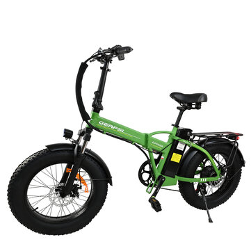 [EU DIRECT] GERPSI GPS-DZ2002 Electric Bike 48V 13AH Battery 500W Motor 20*4.0inch Tires 40-50KM Mileage 120KG Payload Folding Electric Bicycle