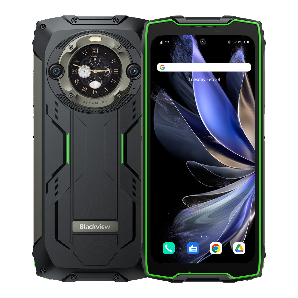 Blackview BV9300 Pro Dual Display 16GB/24GB 256GB 64MP Camera 6.7 inch 120Hz 15080mAh 33W Fast Charging NFC Helio G99 IP68 IP69K Waterproof 4G Rugged Smartphone