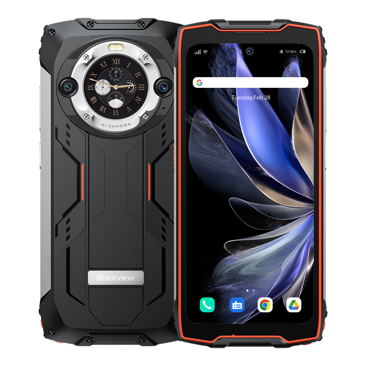 Blackview BV9300 Pro Dual Display 16GB/24GB 256GB 64MP Camera 6.7 inch 120Hz 15080mAh 33W Fast Charging NFC Helio G99 IP68 IP69K Waterproof 4G Rugged Smartphone