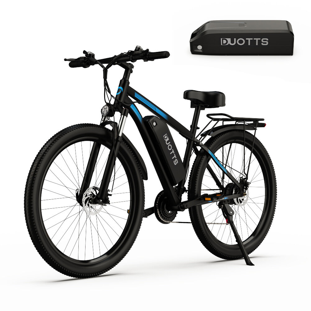 [EU DIRECT] DUOTTS C29 Electric Bike with Rear Rack 750W Motor 48V 15Ah*2 Double Batteries 29inch Tires 50KM Mileage 150KG Max Load Electric Bicycle