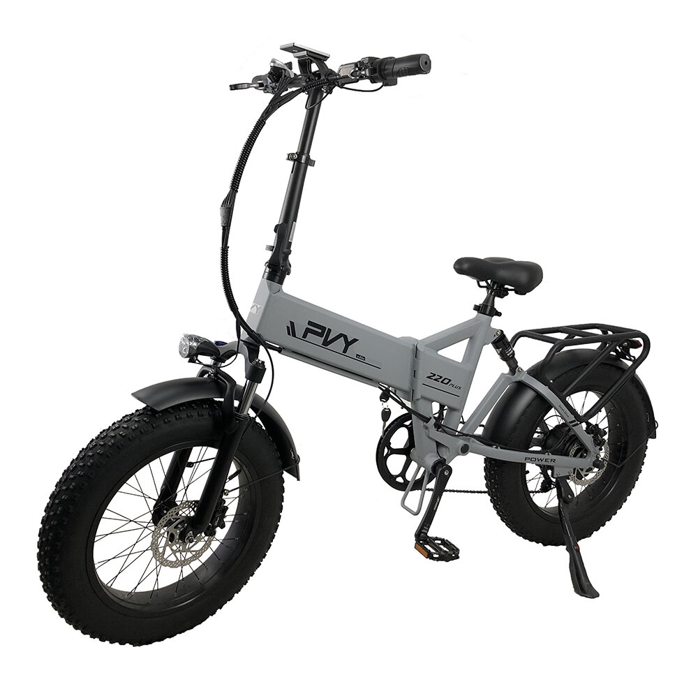 [EU DIRECT] PVY Z20 PLUS 1000 Electric Bike 48V 16Ah Battery 1000W Motor 20*4.0inch Fat Tires 80-120KM Mileage Range 150KG Max Load Folding Electric Bicycle