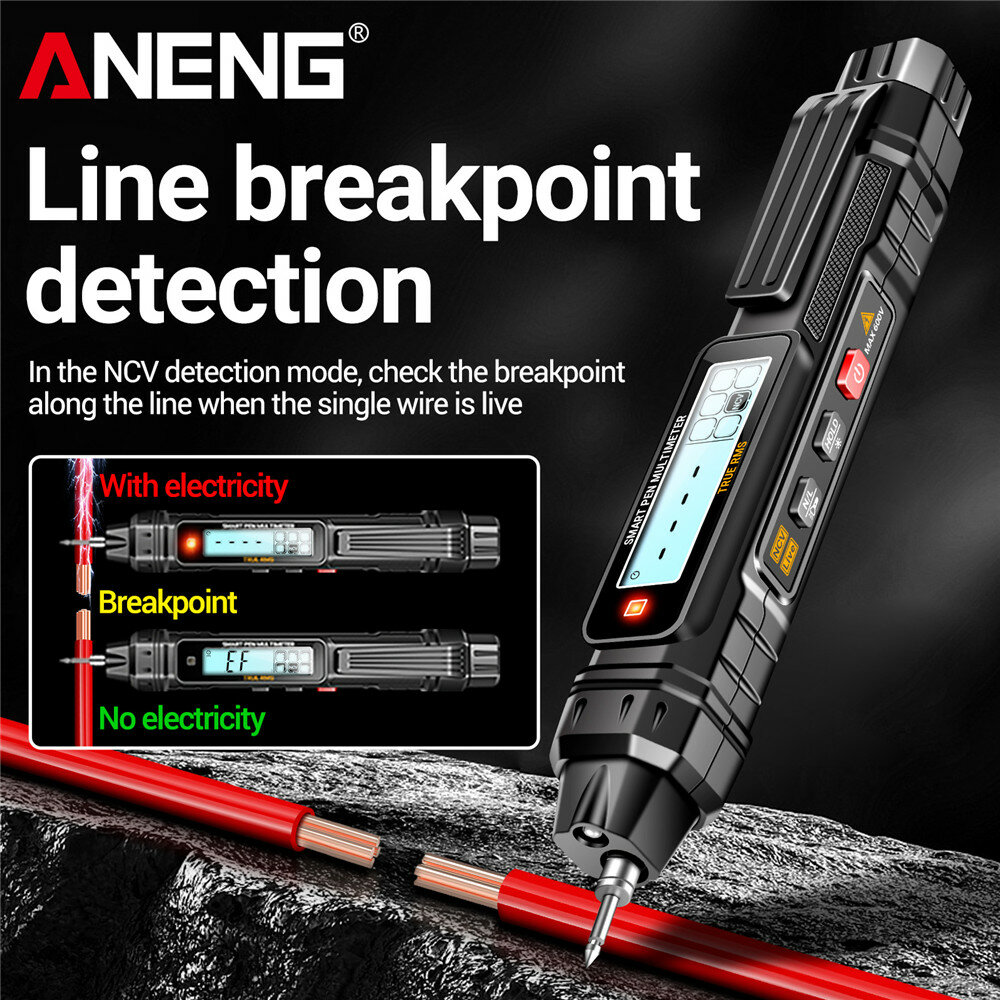 ANENG A3005 Digital Multimeter Pen Type 4000 Counts Professional Meter Non-Contact Auto AC/DC Voltage Ohm Diode Tester For Tool