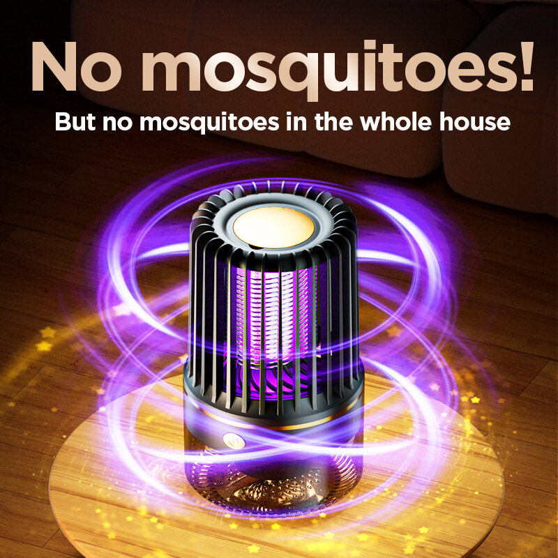 3000mAh Electric Backset Mosquito Killer Lamp Household Outdoor USBChargingMosquito Killing Lamp Mute Portable Suction Mosquito Repellent