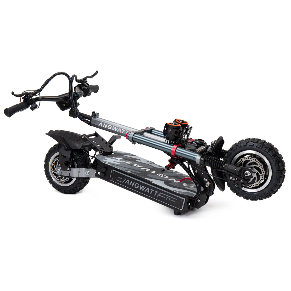 [EU DIRECT] ANGWATT T1 Electric Scooter 60V 35Ah 6000W (2*3000W) Dual Motor 11inch Off-Road Electric Scooter Steering Damper Electric Scooter 80-105km Mileage 200kg Max Load EU Plug