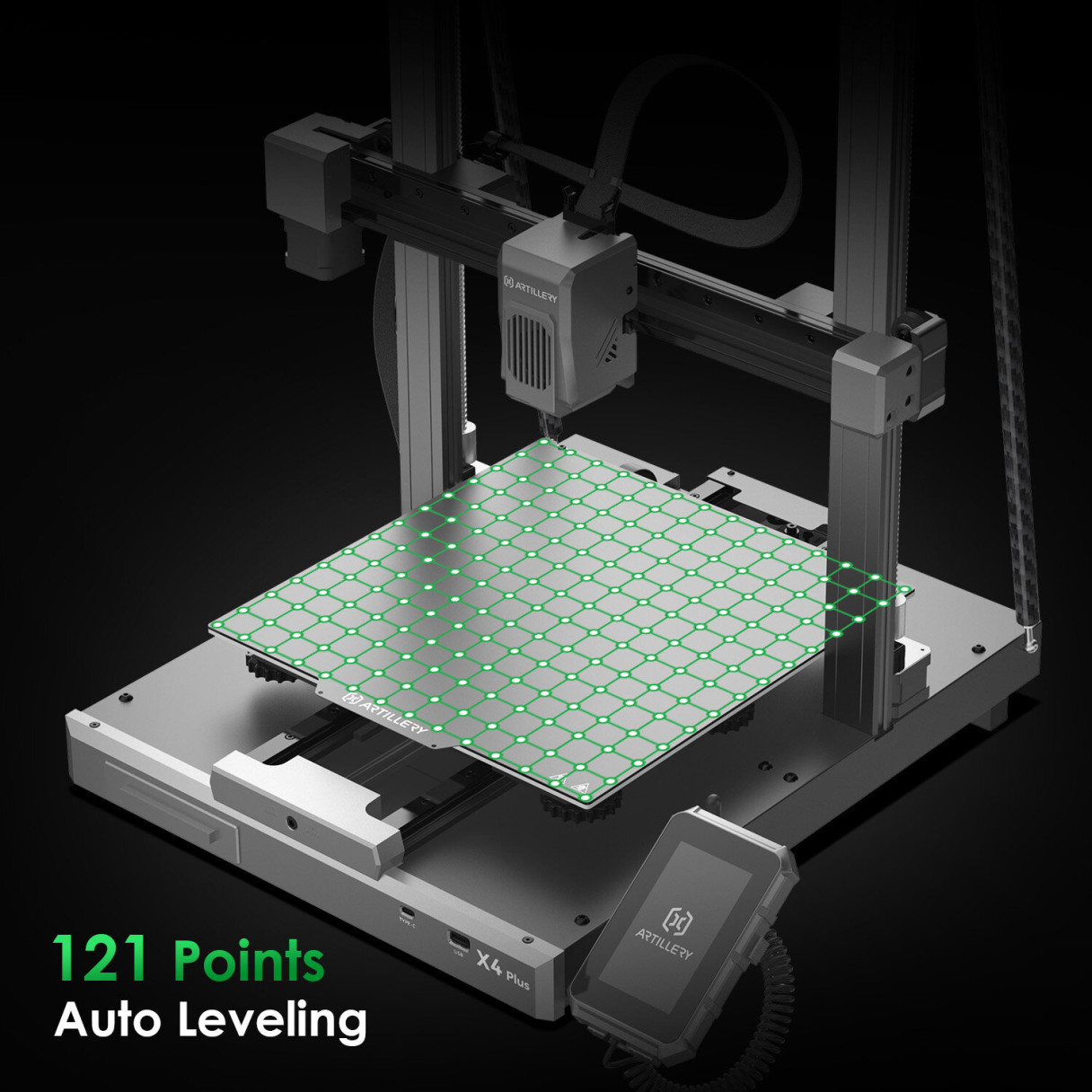 Artillery®  SW X4 Plus High Speed 3D Printer 300*300*400mm Printing Area 4.3 inch Touchscreen 500mm/s