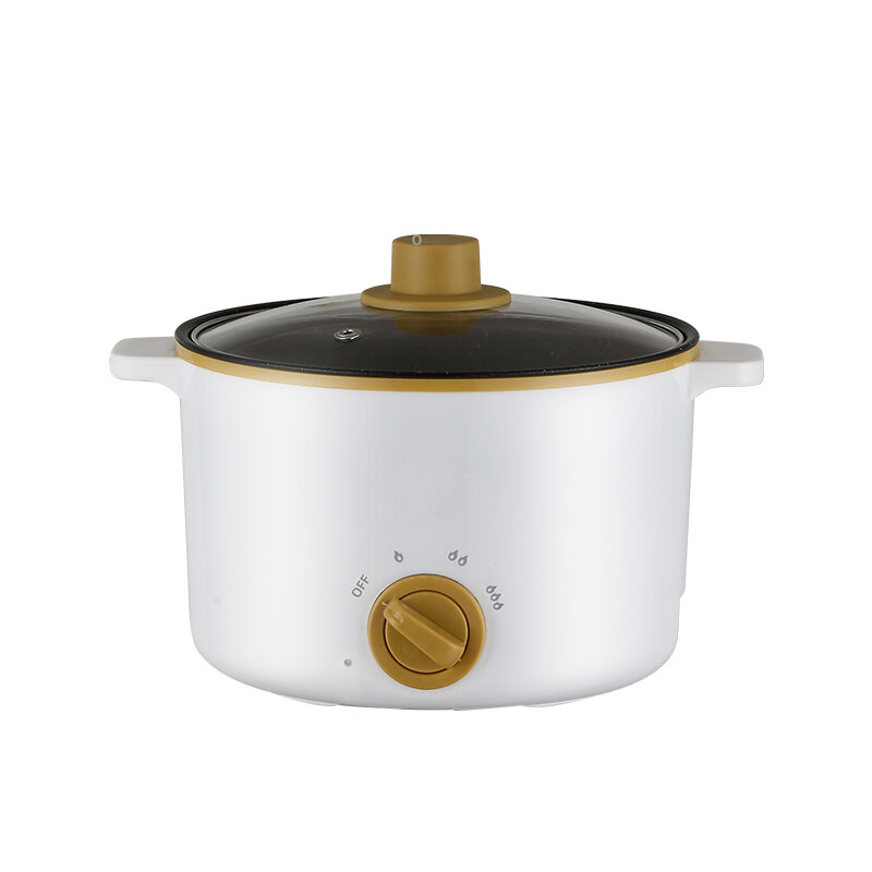 1.5L Electric Cooker 220V Mini Hot Pot 600W Multi-Purpose Cooker with Non-Stick Pan Multifunction Home Cooking Machine