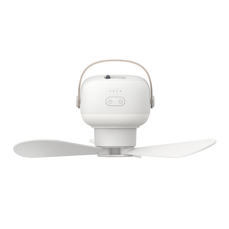 Portable Ceiling Fans 7200mAh Outdoor Camping Fan with Remote Control LED Lighting Tent Ventilator Cooler Rechargeable Electric Fan