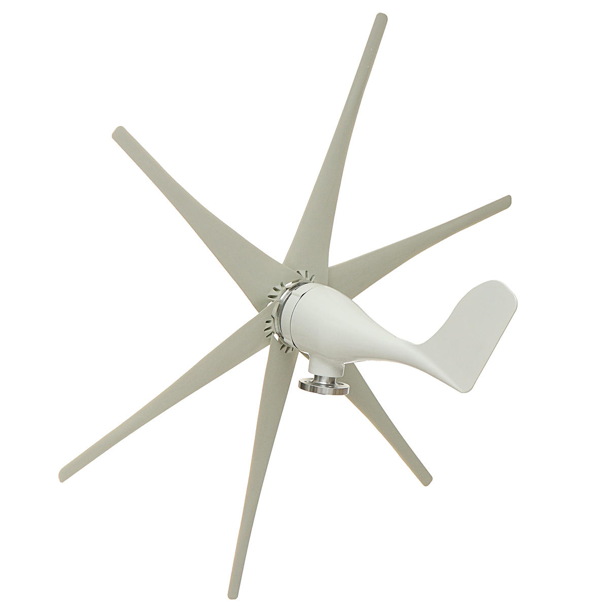 800W Peak 6 Blades 12V/24V/48V Horizontal Wind Turbine Generator Residential Home Wind Power Generator