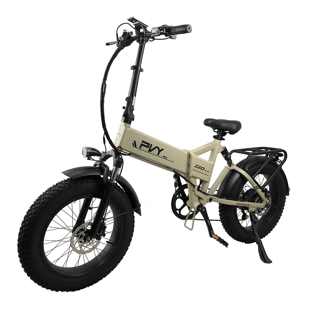 [EU DIRECT] PVY Z20 PLUS 1000 Electric Bike 48V 16Ah Battery 1000W Motor 20*4.0inch Fat Tires 80-120KM Mileage Range 150KG Max Load Folding Electric Bicycle