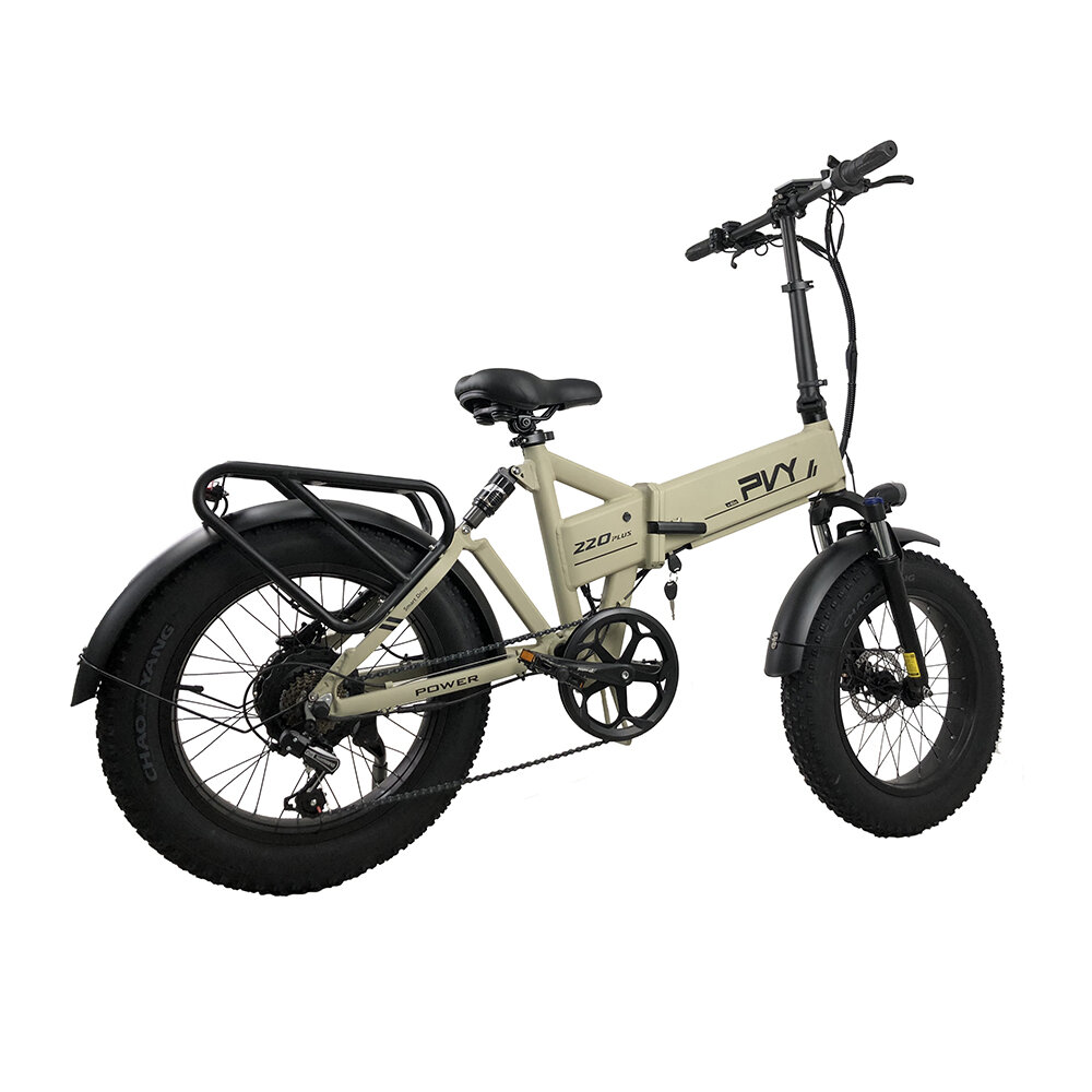 [EU DIRECT] PVY Z20 PLUS 1000 Electric Bike 48V 16Ah Battery 1000W Motor 20*4.0inch Fat Tires 80-120KM Mileage Range 150KG Max Load Folding Electric Bicycle