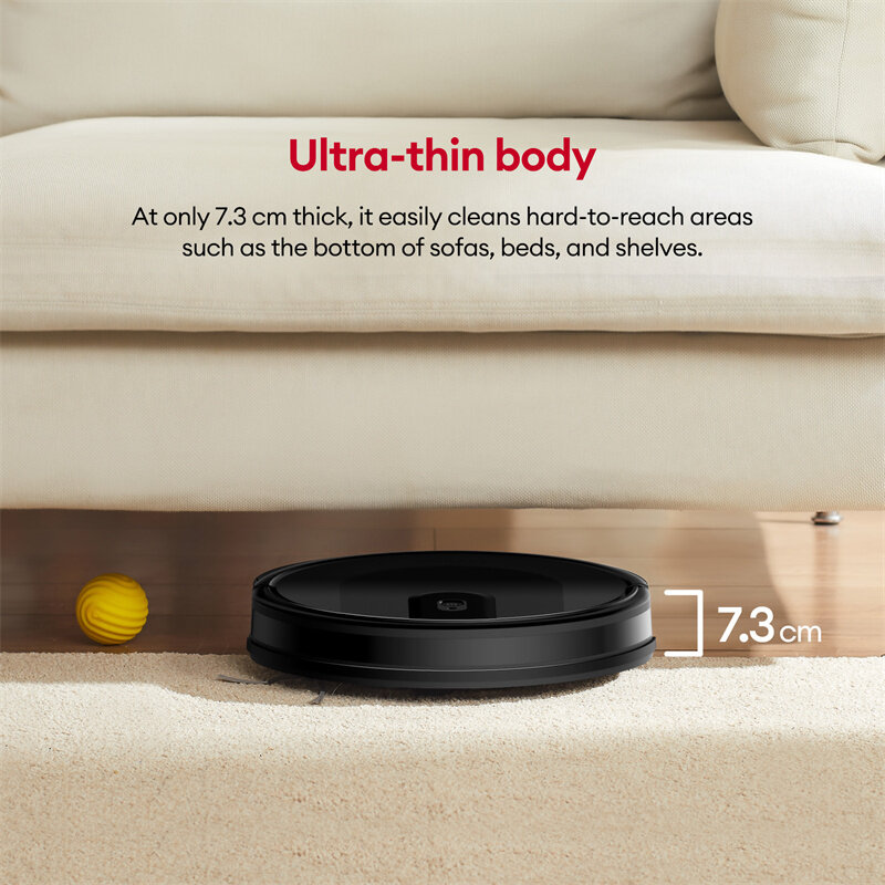 [EU Direct]Ultenic D5 Robot Vacuum Cleaner, 3000Pa Powerful Suction, 120min Max. Runtime, 3 Cleaning Modes, Carpet Auto-boost, Automatic Recharge, Schedule Cleaning, Remote Control, Alexa/Google Assistant