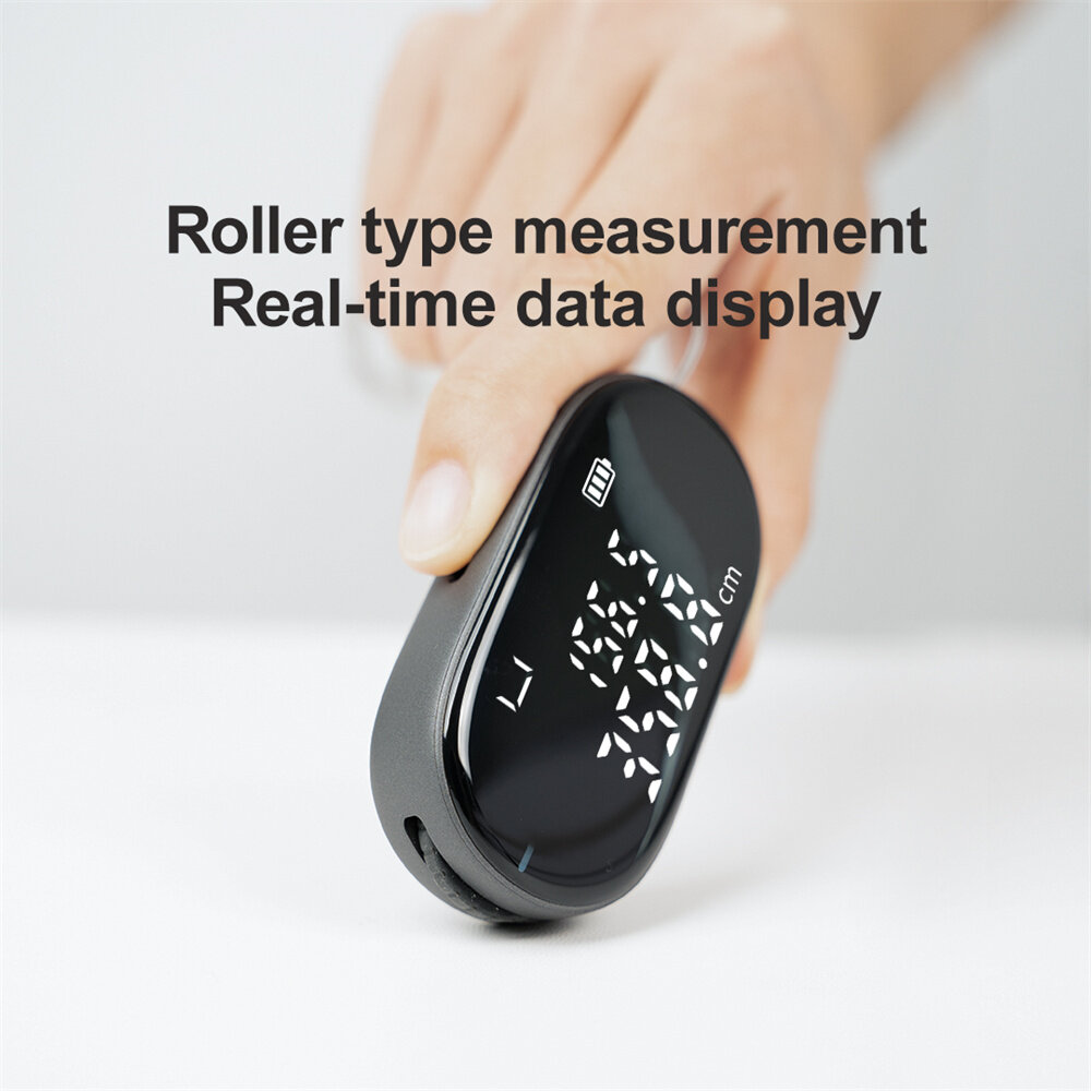 Xiaomi AtuMan Q2 Portable Flexible Electronic Ruler Precise Measurement up to 99.9 Meters Versatile Surface and Diameter Application Convenient Data Storage and Type-C Charging