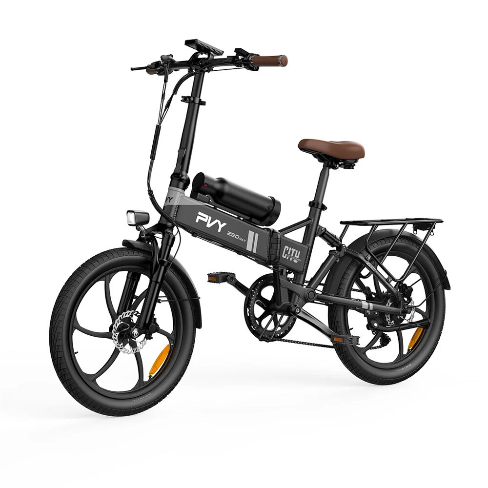 [EU DIRECT] PVY Z20 MAX Electric Bike 36V 15AH+10.6AH Dual Batteries 250W Motor 20inch Tires 200KM Max Mileage 150KG Max Load Folding Electric Bicycle