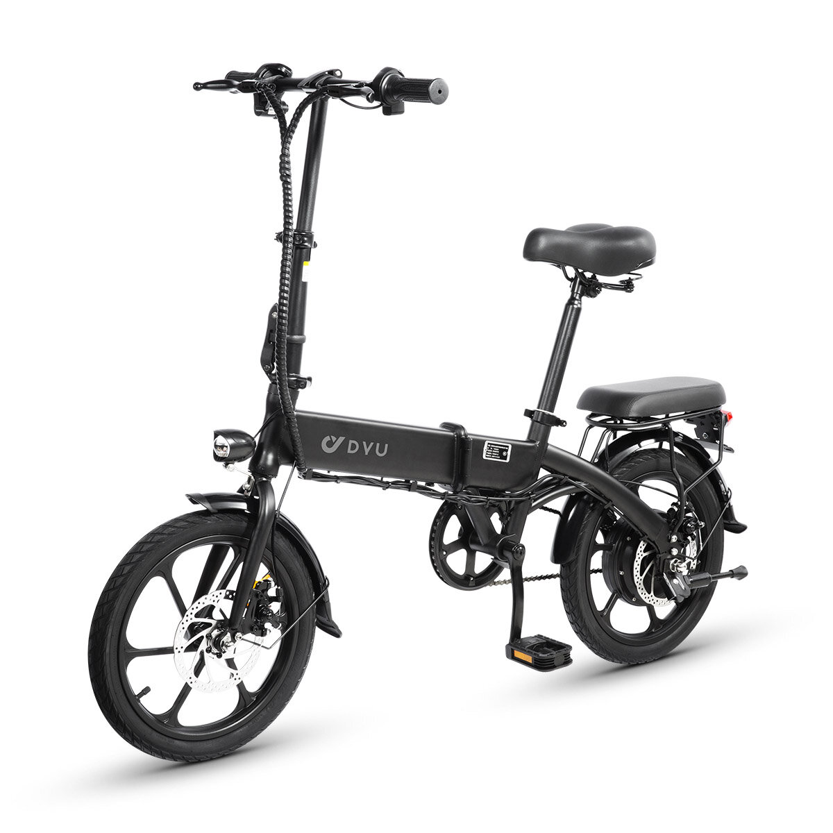 [EU Direct] DYU A1F Electric Bike 36V 250W Motor 36V 7.5AH Battery 16inch Tires 25KM/H Top Speed 25KM Max Mileage 120KG Max Load Folding Electric Bicycle