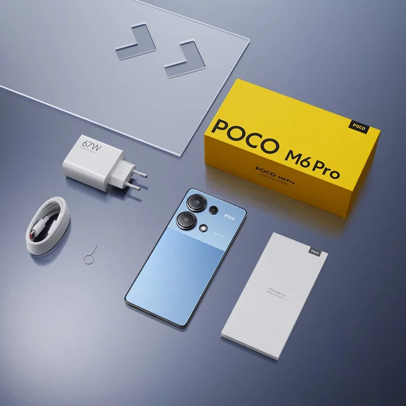 POCO M6 Pro Global Version Helio G99-Ultra 256GB/512GB 6.67 inch 120Hz Flow AMOLED Display 64MP Triple Camera with OIS 5000mAh 67W Turbo Charging NFC 4G Smartphone