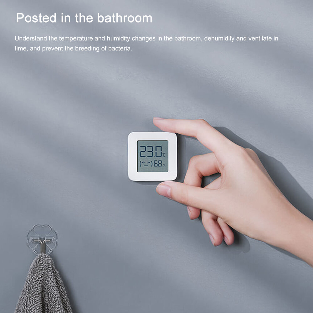 2Pcs Xiaomi Mijia Smart LCD Screen Digital Thermometer 2 bluetooth Temperature Humidity Sensor Moisture Meter Mijia App