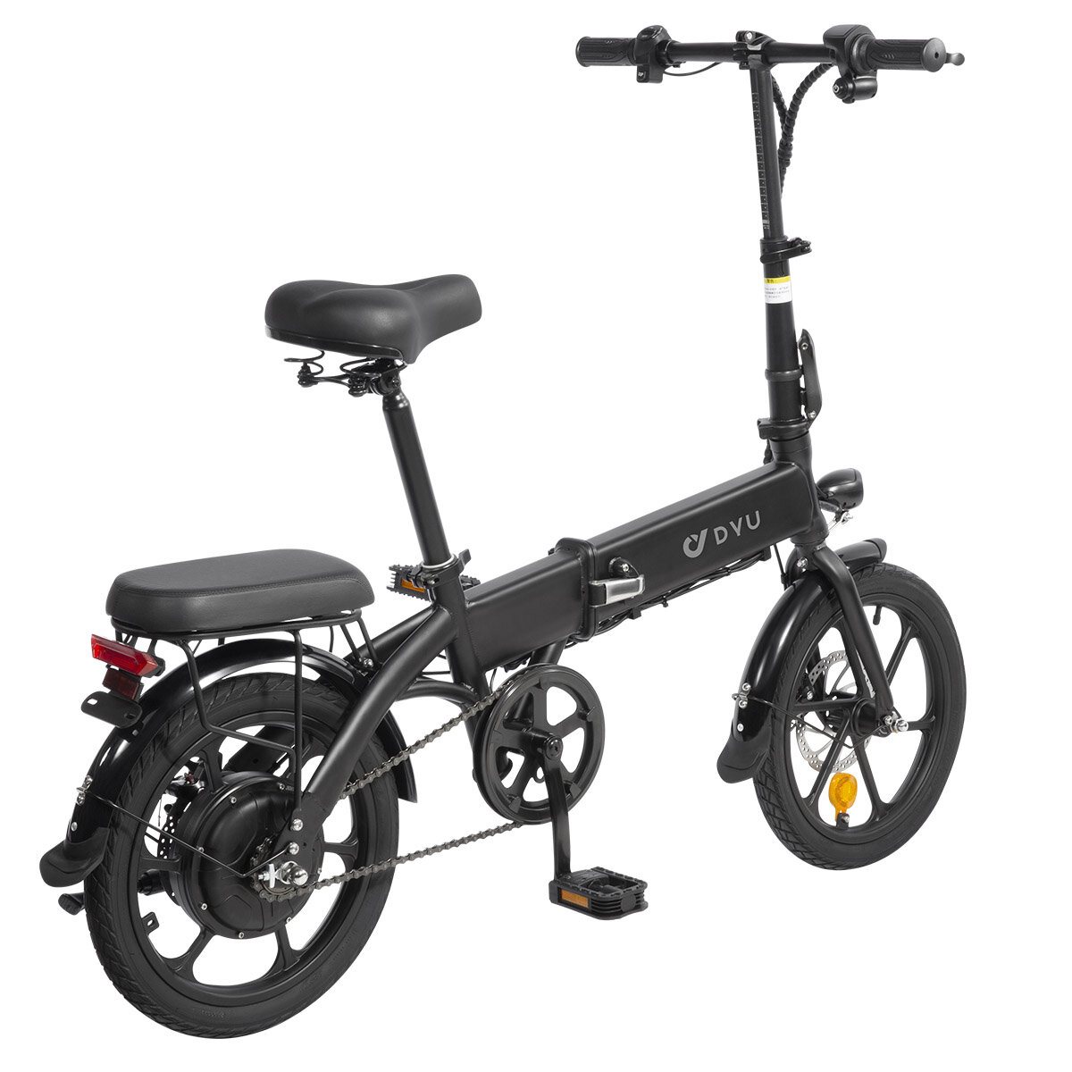 [EU Direct] DYU A1F Electric Bike 36V 250W Motor 36V 7.5AH Battery 16inch Tires 25KM/H Top Speed 25KM Max Mileage 120KG Max Load Folding Electric Bicycle