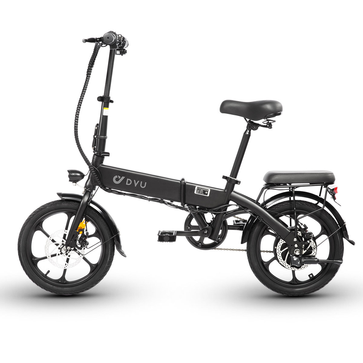 [EU Direct] DYU A1F Electric Bike 36V 250W Motor 36V 7.5AH Battery 16inch Tires 25KM/H Top Speed 25KM Max Mileage 120KG Max Load Folding Electric Bicycle