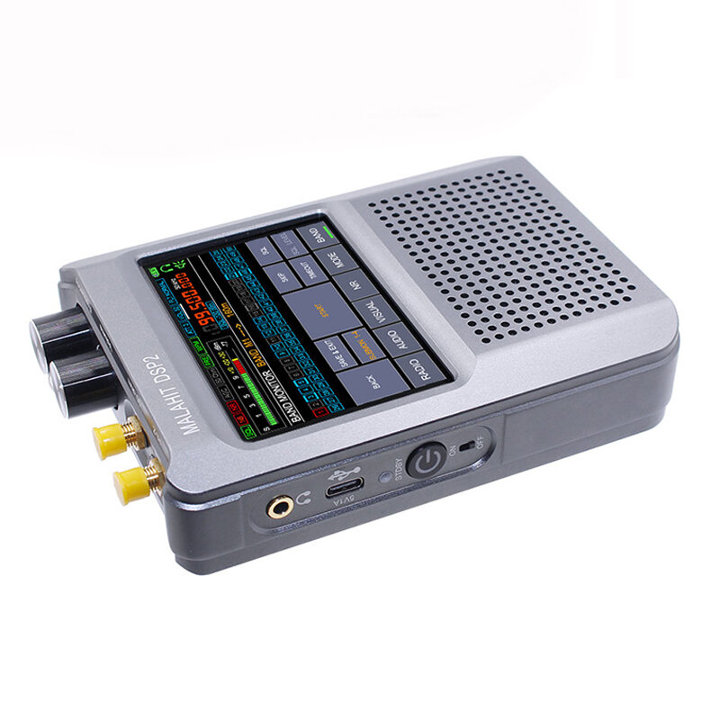 2nd Upgraded Generation Malahit-DSP2 SDR Radio Receiver 10kHz-380MHz 404MHz-2GHz Built-in 5000mAh Battery