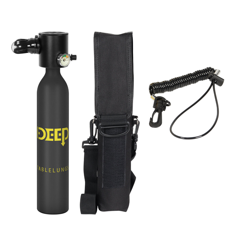 [EU Direct] DIDEEP 0.5L Diving Oxygen Cylinder Equipment Oxygen Tank Underwater Breather Diving Scuba Bottle