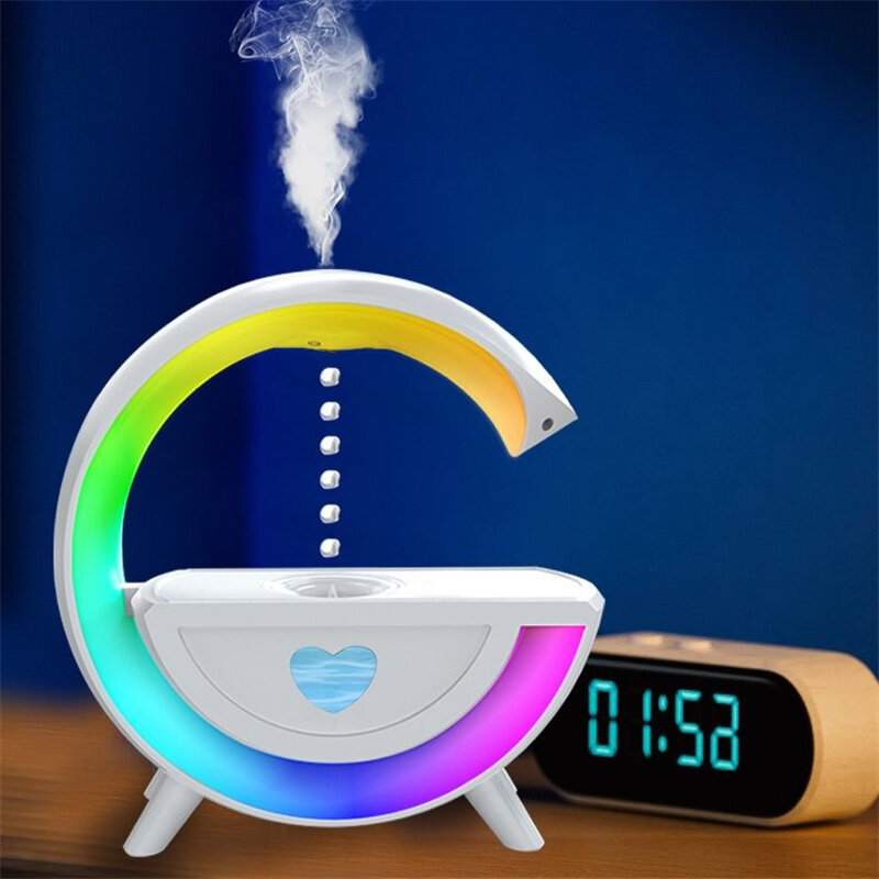 Anti Gravity Water Drop Humidifier LED Colorful Night Light Built-in Bluetooth Speaker Humidifier Diffuser Aroma Essential Oil